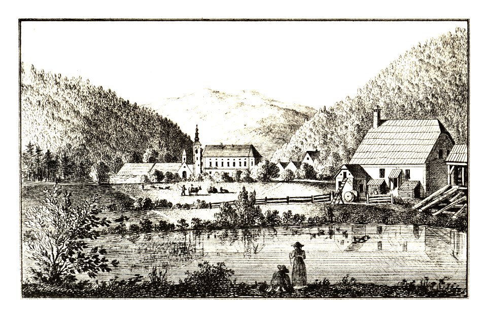 333 Schloss Weyer bei Frohnleiten, Rothleiten - J.F.Kaiser Lithografirte Ansichten der Steiermark 1830