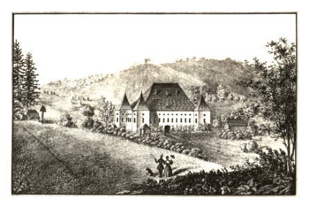 343 Witschein, Schloß — Svecina, - J.F.Kaiser Lithografirte Ansichten der Steiermark 1830