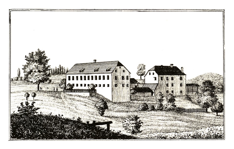 322 Schloss Waldegg, Kirchbach in Steiermark - J.F.Kaiser Lithografirte Ansichten der Steiermark 1830