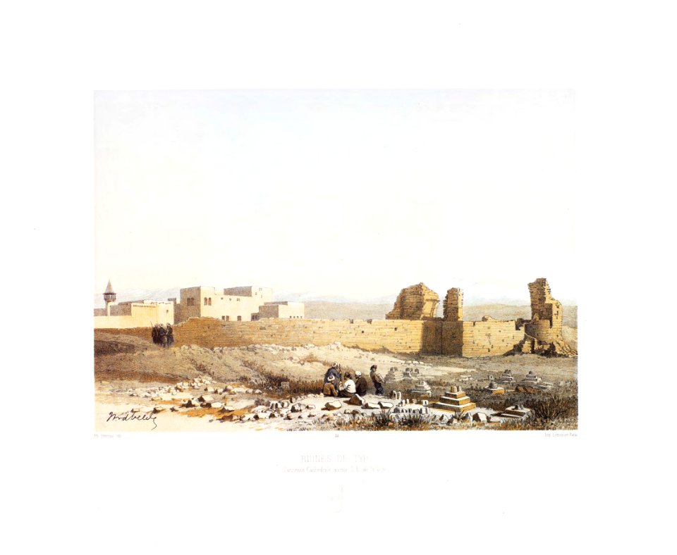 34.Ruines de Tyr, (l'ancienne Cathedrale, partie S.E. de la ville)