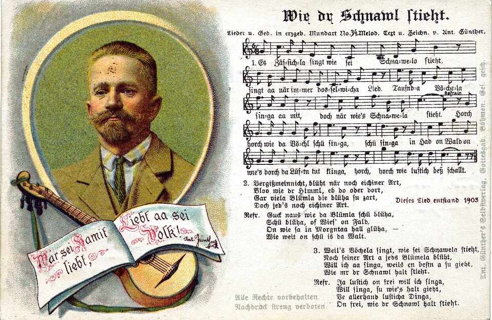 34 - Wie dr Schnawl stieht - mit Porträt (1921)