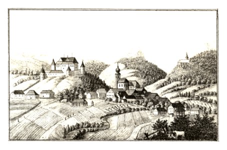344 Schloß Wöllan — Velenje - J.F.Kaiser Lithografirte Ansichten der Steiermark 1830