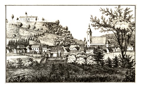 348 Arnfels - J.F.Kaiser Lithografirte Ansichten der Steiermark 1830