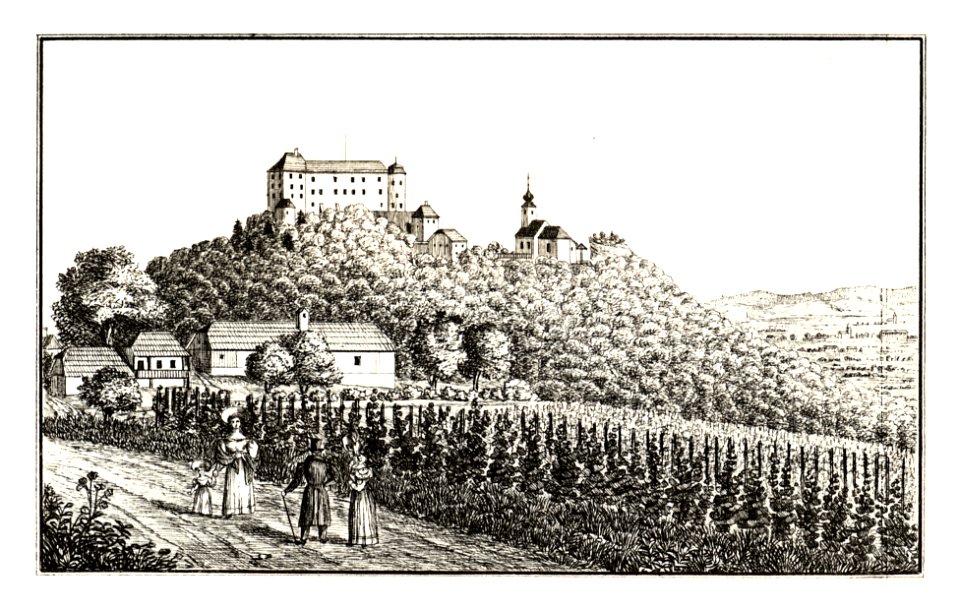 346 Wurmberg, Schloß — Vurberg - J.F.Kaiser Lithografirte Ansichten der Steiermark 1830
