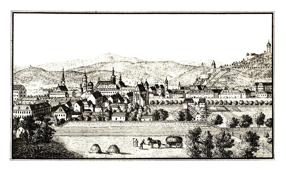 350 Graz von der Ostseite - Variante zu Nr. 70 - J.F.Kaiser Lithografirte Ansichten der Steiermark 1830