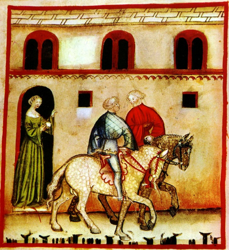 39-svaghi, equitazione,Taccuino Sanitatis, Casanatense 4182.