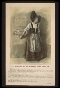 3f03984u Les Alsacians et les Lorrains sont Français 1914