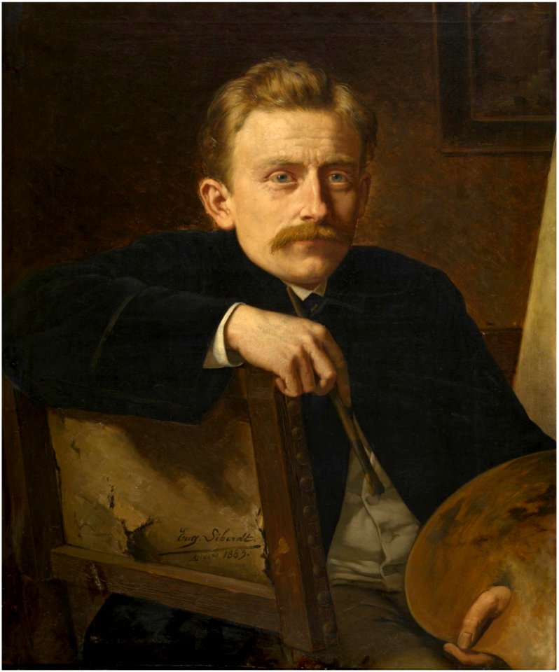 Eugene Siberdt - Portrait of the painter Hippolyte Van Soom