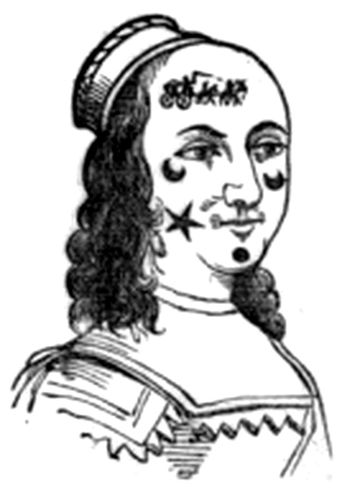 404d Patches on Lady's Face