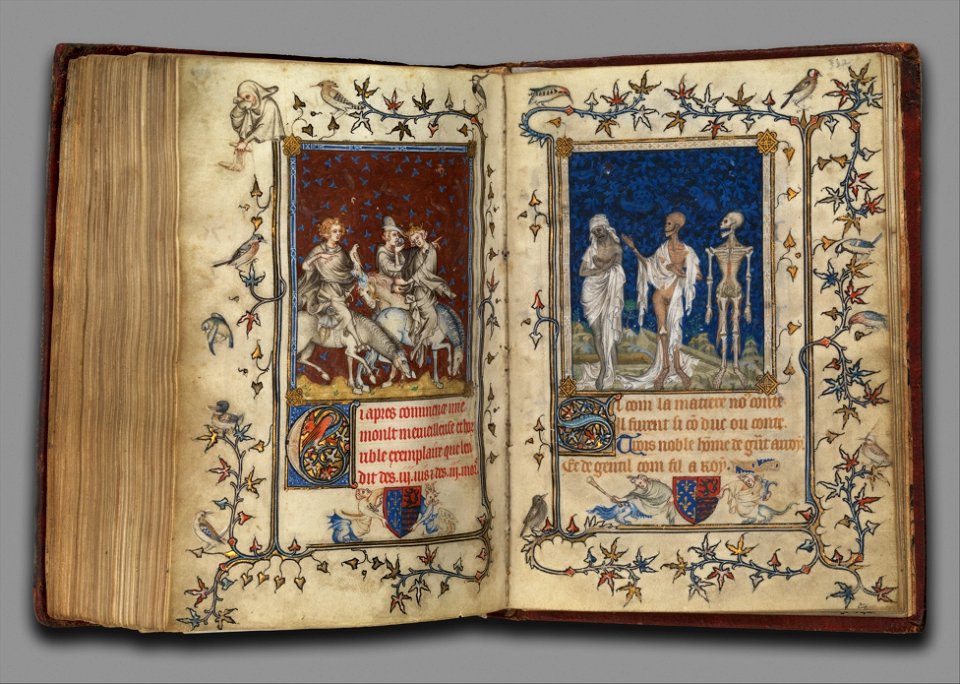 4 Jean Le Noir. Miniature from Psalter of Bonne of Luxemburg 1348-49 Metropolitan Museum, N-Y