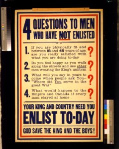 4 questions to men who have not enlisted. ... Enlist to-day LCCN2005691274. Free illustration for personal and commercial use.