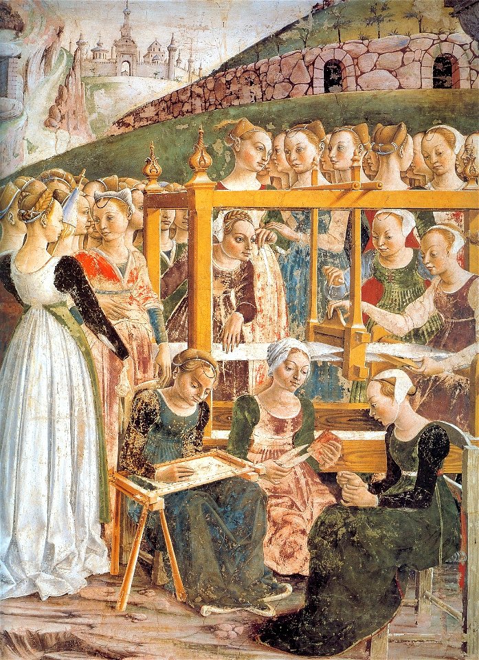4. Francesco del Cossa, March, detail, fresco, Palazzo Schifanoia 1469-70