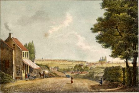 45. Vue de Bruxelles, prise sur la route de Louvain