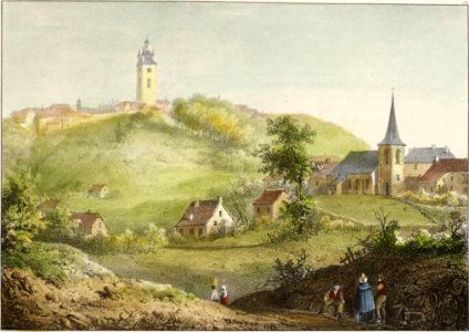 43. Vue de la Ville de Thuin
