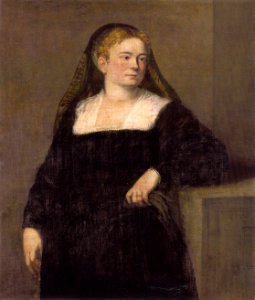 44 Dama de luto (Gemäldegalerie de Dresde, c. 1550-1555)