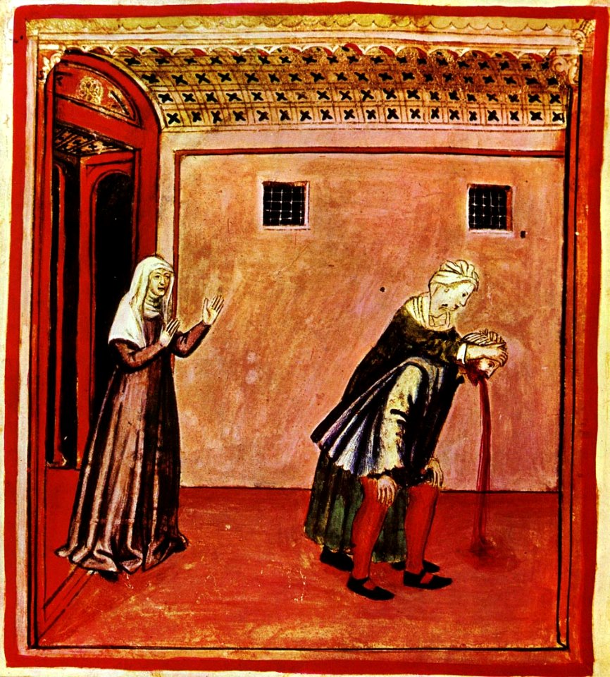49-aspetti di vita quotidiana, vomito,Taccuino Sanitatis, Ca