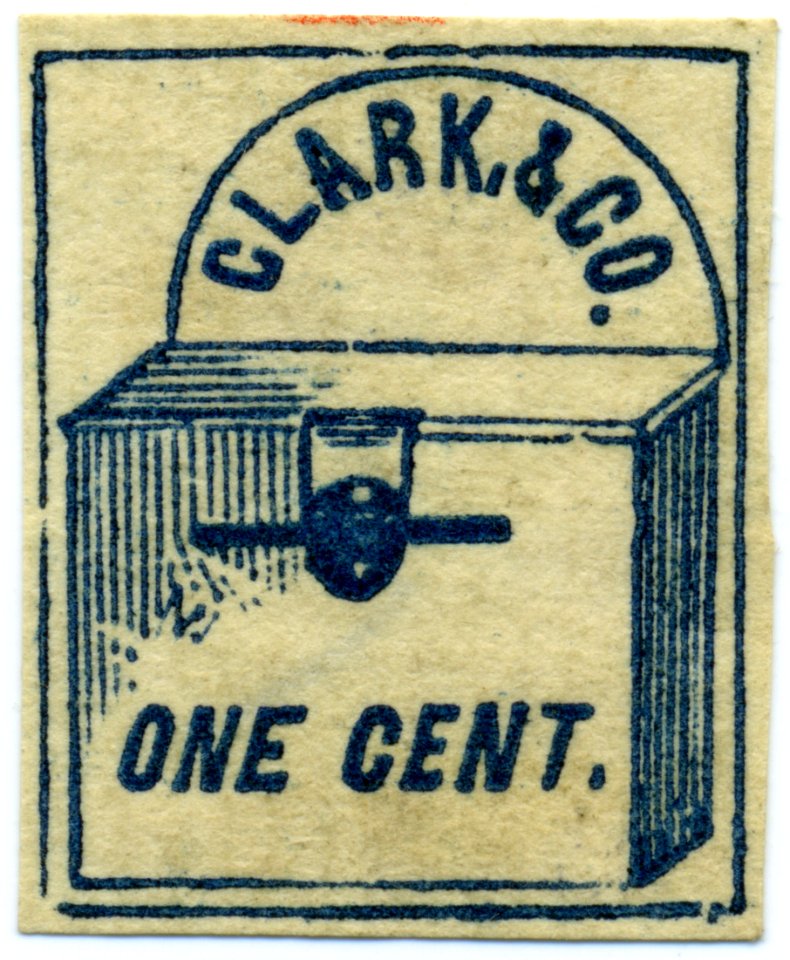 46L1 1857 Clark & Co., NY 1c - forgery C