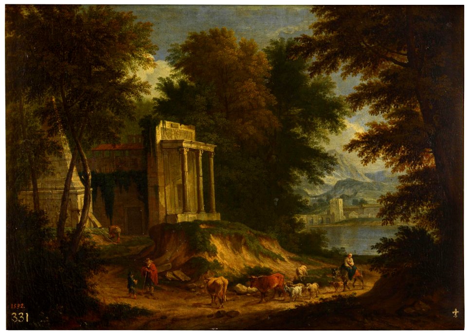 Adriaen Frans Boudewijns - Landscape with ruins