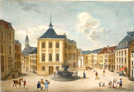 46. La place et l'Hôtel de ville de Spa