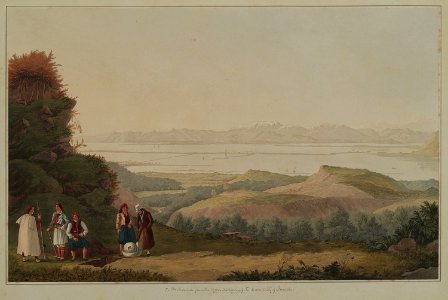5 Santa Maura, from the Upper Acropolis of the Ancient City of Leucadia - Cartwright Joseph - 1821
