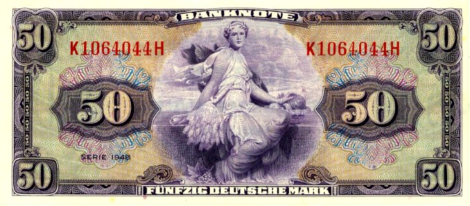 50 DM Serie1 Ausgabe1 Vorderseite