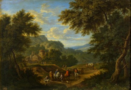 Adriaen Frans Boudewijns - Landscape. Free illustration for personal and commercial use.