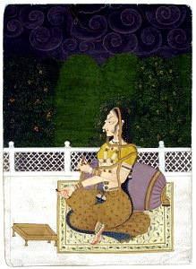 5 A beautiful woman seated against a bolster. 1775, San Diego Museum of Art