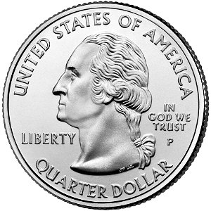 50 State and Territories quarter obverse (Philadelphia)