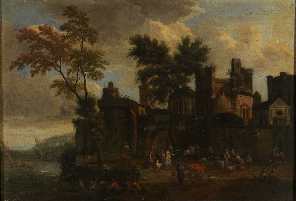 Adriaen Frans Boudewijns - Port view