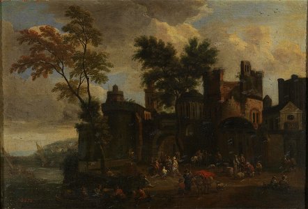 Adriaen Frans Boudewijns - Port view