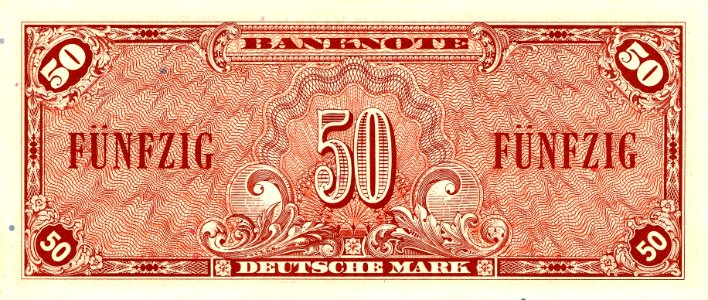 50 DM Serie1 Ausgabe2 Rueckseite