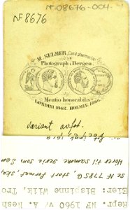 53. Mannsdrakt, samedrakt, Salten. Portrett av mann stående i fotoatelier foran malt naturbakgrunn - Norsk folkemuseum - NF.08676-004 (2)