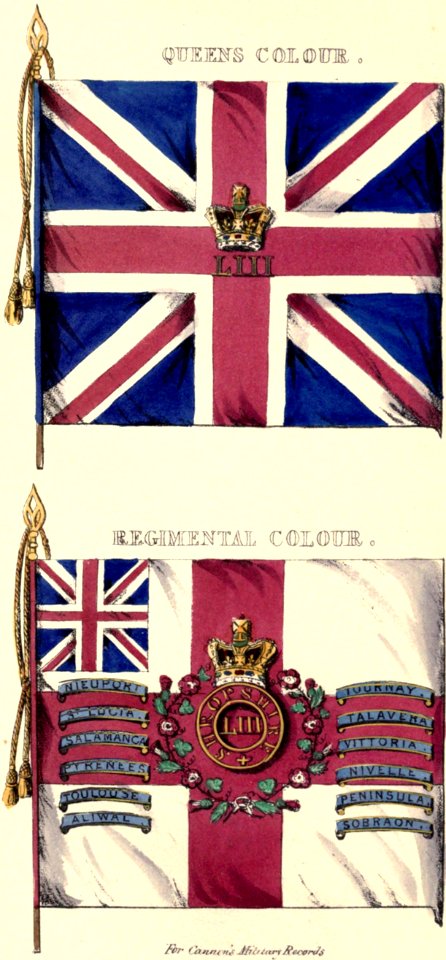 53rd Foot colours