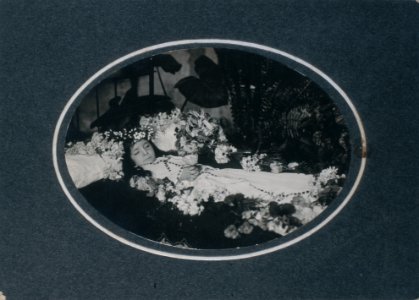 5620 Retrato de niña muerta rodeada de flores