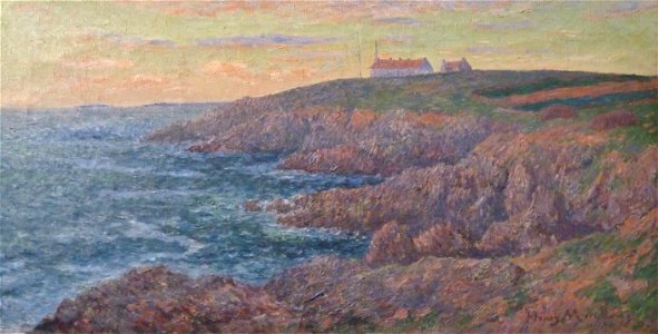 557 Brest musée beaux-arts Henry Moret Le sémaphore de Beg ar Mor