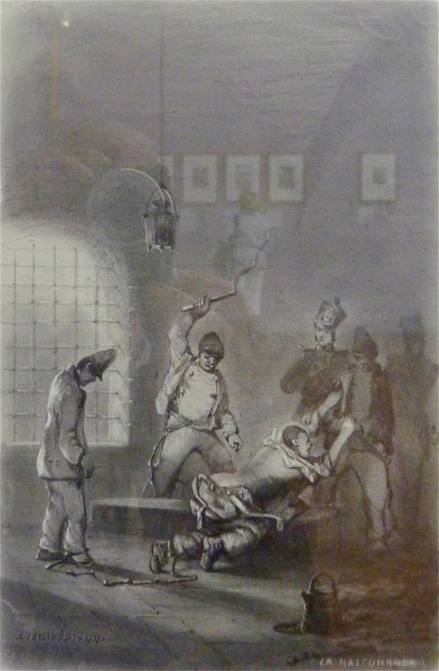 573 Brest musée beaux-arts Jules Noël La bastonnade