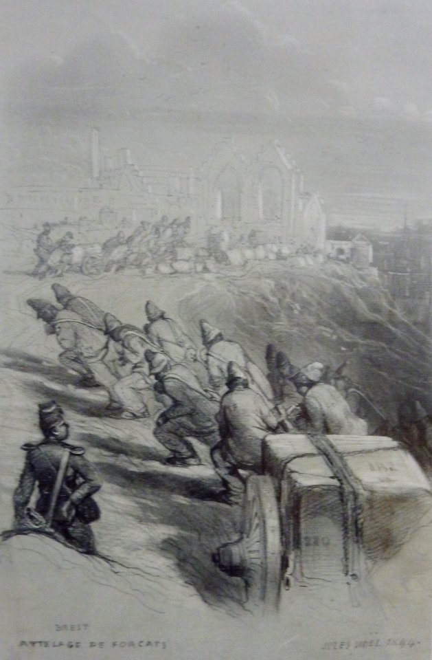 569 Brest musée beaux-arts Jules Noël Attelage de forçats