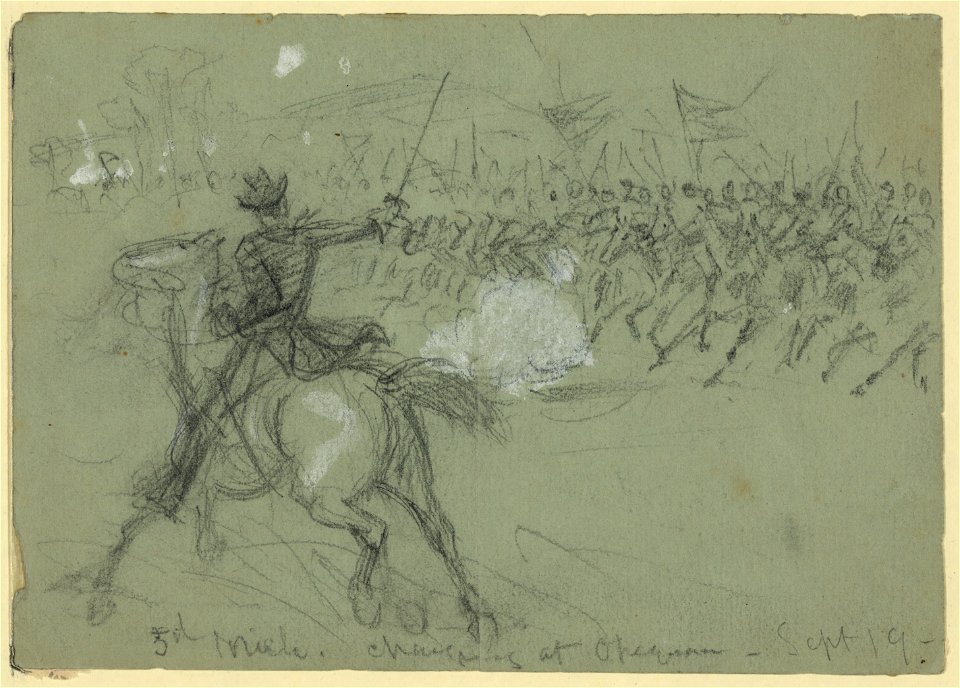 5th Mich. Charging at Opequon-Sept 19 LCCN2004660750