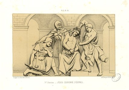 5e Station - Jésus couronné d'épines - Fonds Ancely - B315556101 A GORSE 12 041