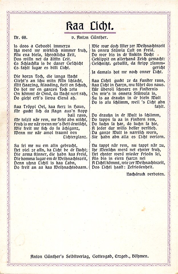68 - Kaa Licht (1922)