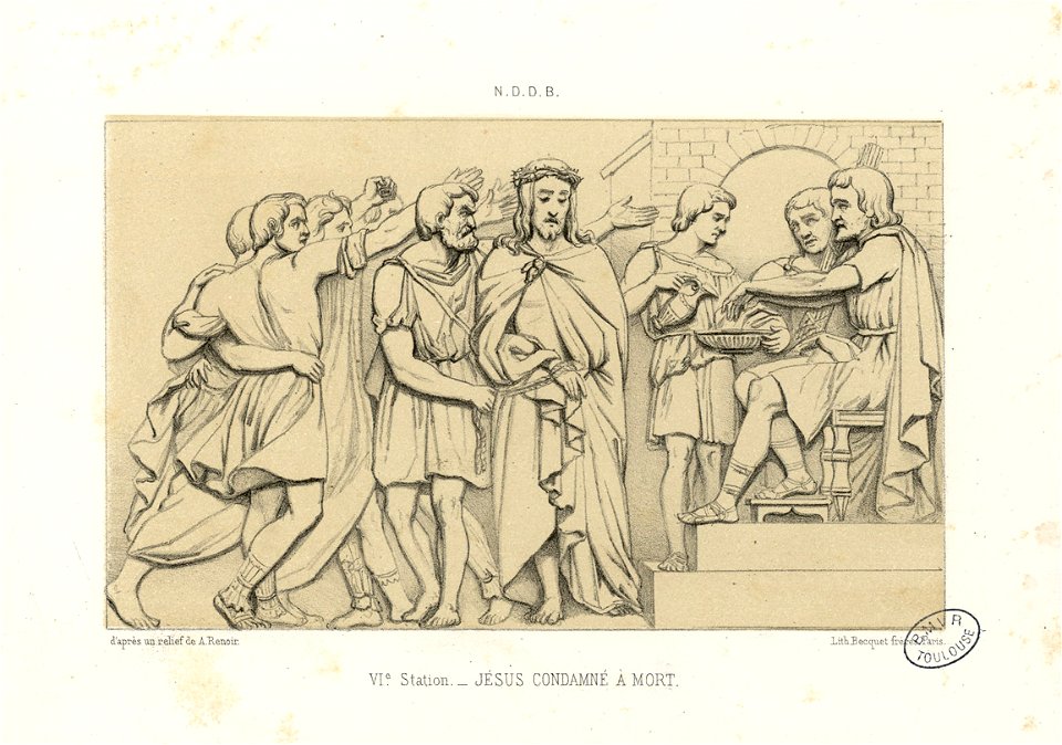 6e Station - Jésus condamné à mort - Fonds Ancely - B315556101 A GORSE 12 043