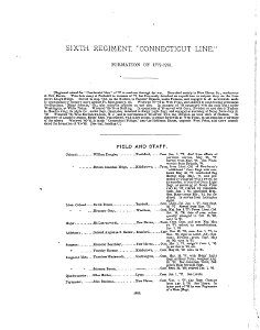 6th Regiment of CT line serving in Revolutionary War 1777-1781, the battles they fought. John and Jacob McLean were involved in this Reg for the entire time