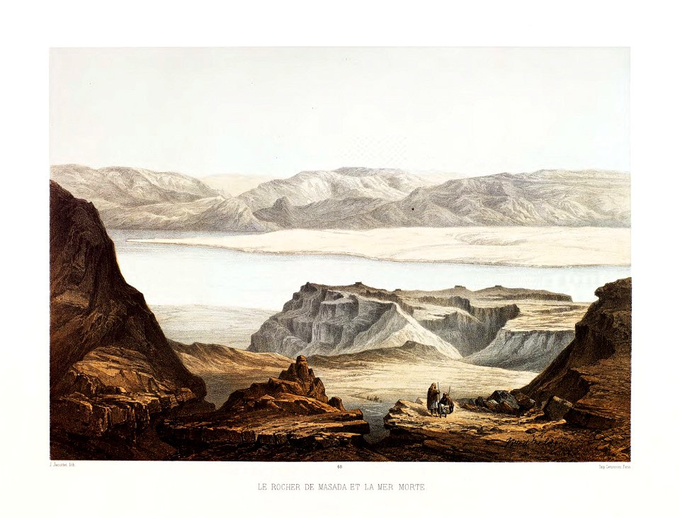 68.Le rocher de Masada et la mer Morte