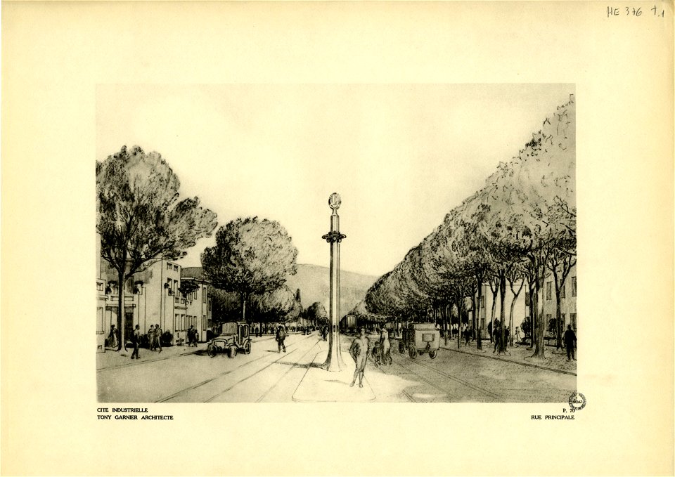70. Quartier d'habitation - rue principale - perspective