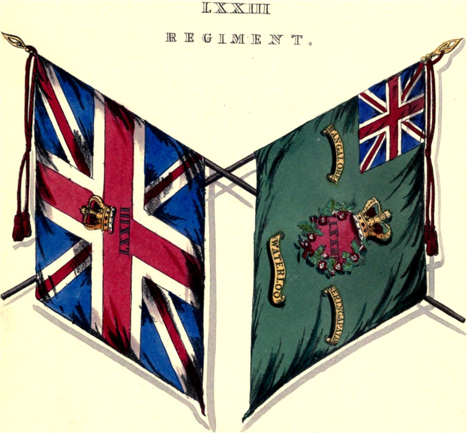 73rd Foot colours