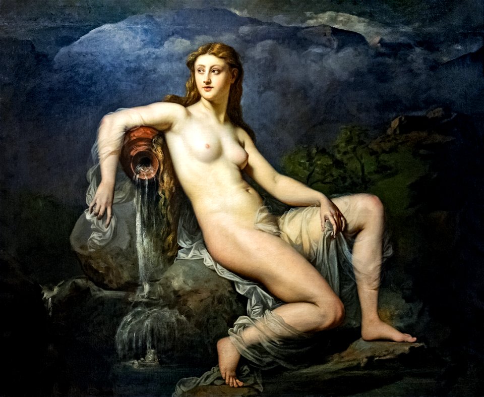 75 - Musée du Louvre - L'eau ou la Source - Henri Lehmann - JocondeMNR00877