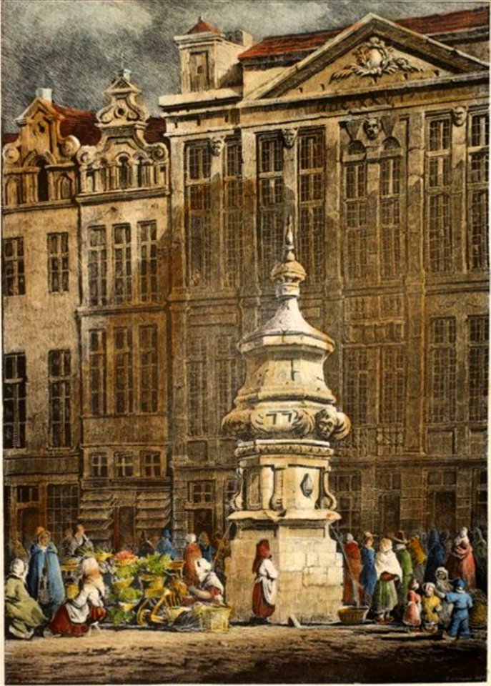 76. Fontaine du Marché aux herbes, à Bruxelles