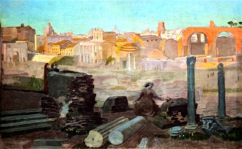 75 - Musée d'Orsay - Vue du Forum, 1904 - Maurice Denis -Joconde000PE018153