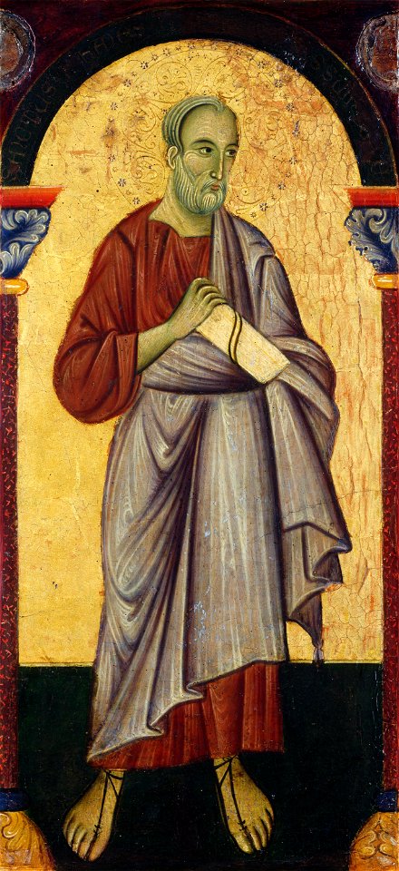 8 Master of Saint Francis, Double-sided Polyptych. Saint John the Evangelist. ca. 1272, National Gallery of Art, Washington