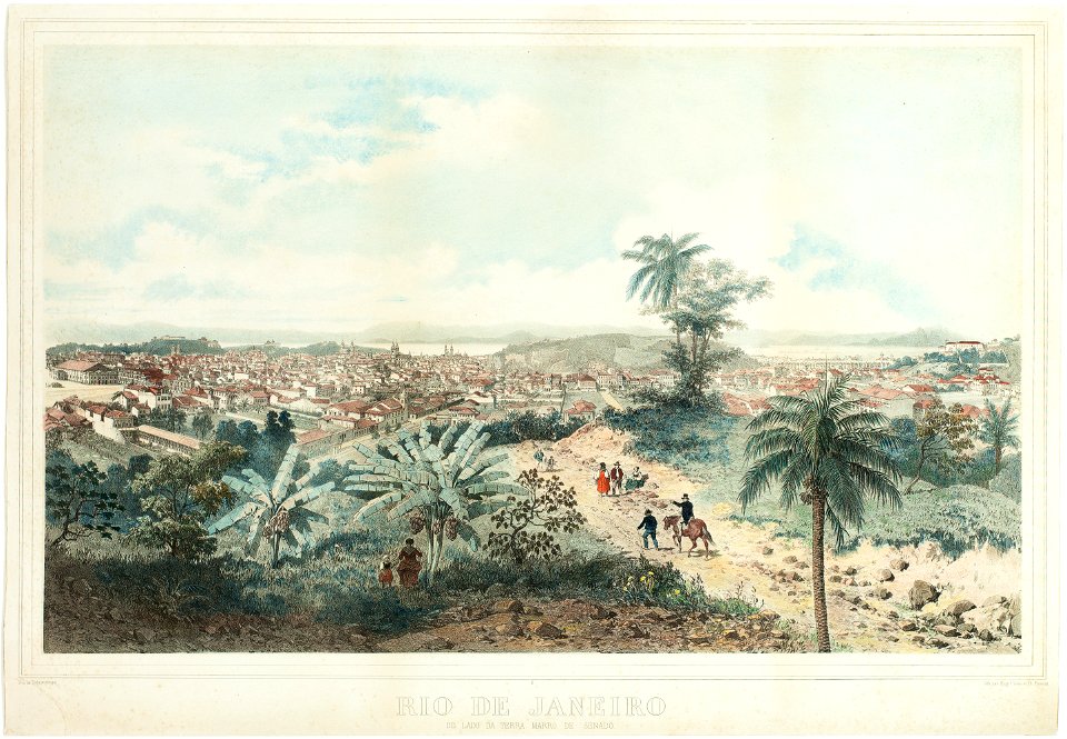 8. Rio de Janeiro de lado da terra Marro de Senado, da Coleção Brasiliana Iconográfica